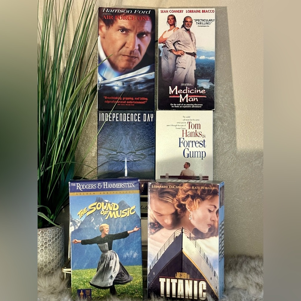 Classic VHS Movie Bundle 5: Forrest Gump, The Sound of Music, Medicine Man